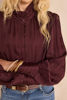 Picture of MAY HIGH-NECK SATIN BLOUSE